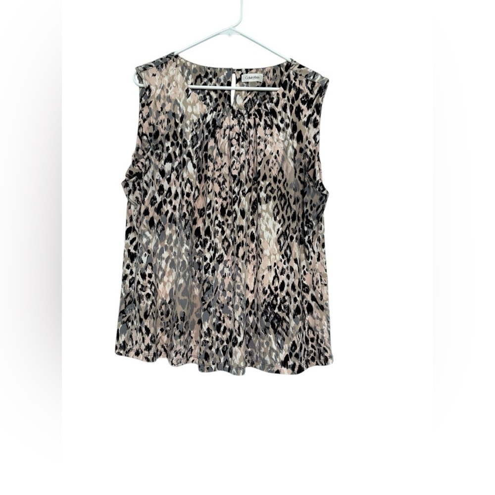 Calvin Klein Leopard Print Sleeveless